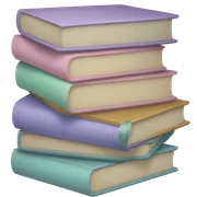 Pastel books sticker