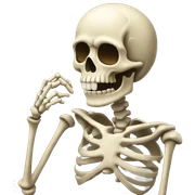 Skeleton sticker