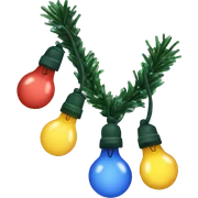 christmas lights sticker