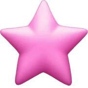 Pink star sticker