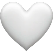 White heart sticker