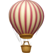 Hot ballon sticker