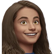 smiling boy with long hair sticker