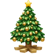 luxurious christmas tree sticker