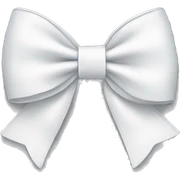 White bow sticker