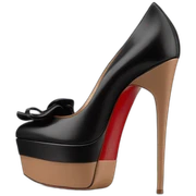 VALENTINO Tan-go PLATFORM PUMP black sticker