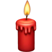 red candle sticker