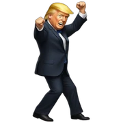 Trump-dance-big sticker