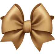 Light Brown bow  sticker