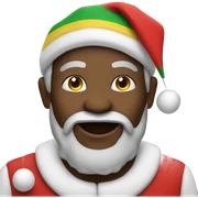 Jamaican santa sticker