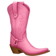 pink cowgirl boot sticker