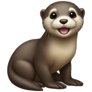 Baby otter sticker
