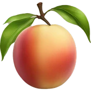 White nectarine sticker