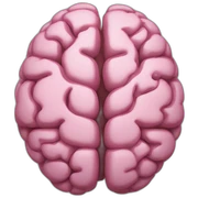aesthetic brain logo sticker