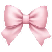 Light pink bow sticker