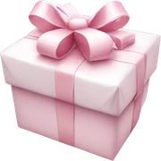 Light pink Christmas gifts under a white Christmas tree  sticker