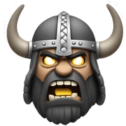 Viking skull angry  sticker