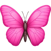 Pink butterfly emoji sticker