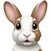 British spot rabbit sticker