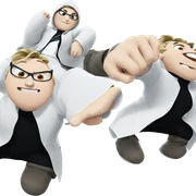 meme boy in labcoat sticker