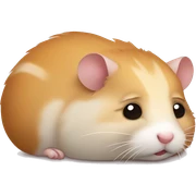 tired hamster sticker