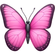 Pink butterfly sticker