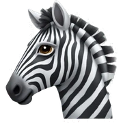 Zebra horse sticker