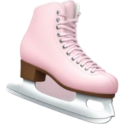 pastel pink ice skates sticker