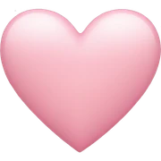 light pink heart sticker