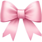 light pink ribbon bow sticker