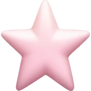 Pastel pink star sticker