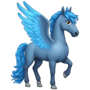 Blue pegasus sticker