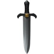 Black dagger sticker