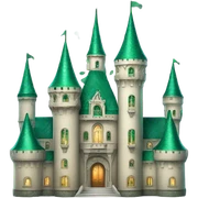 Emerald City castle sticker