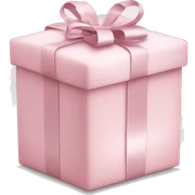Light pink Christmas gifts under a white Christmas tree  sticker