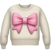 Pink bow sweater  sticker