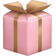 light pink package sticker
