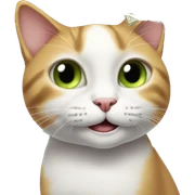 Smile face with cash eyes petting a cat sticker