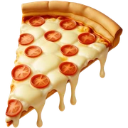Pizza of cheese  sticker