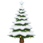 white christmas tree  sticker
