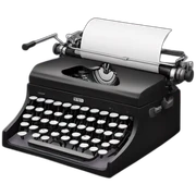 typewriter sticker