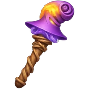 Twisted magic wand sticker