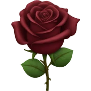 Dark red rose sticker