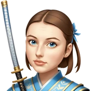 Elegant Samurai sticker