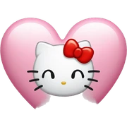 hello kitty heart sticker