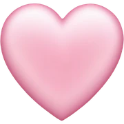Light pink love heart  sticker