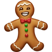Gingerbread man sticker