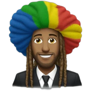 Rasta macron sticker
