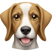 Dog wearing a hoodie sticker
