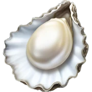 oyster with pearl sticker
